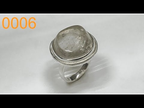 Видео: Ювелирка 0006 - Кольцо с  кабошоном, классика