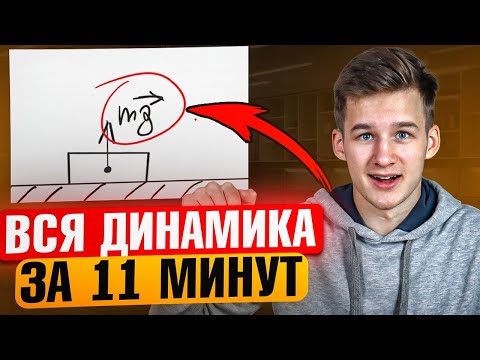 Видео: Вся ДИНАМИКА для ЕГЭ и ОГЭ по Физике за 11 минут. Законы Ньютона, силы.