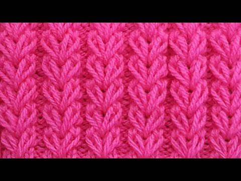 Видео: Красивый узор спицами для шапочки, свитера, пуловера, кардигана.