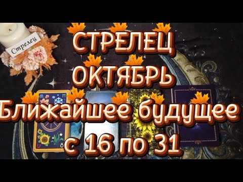 Видео: ♐СТРЕЛЕЦ♐ОКТЯБРЬ🌓Вторая половина🍁Ближайшее будущее 🍁с 16 по 31