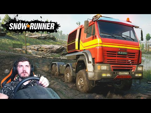 Видео: КУПИЛ КАМАЗ - ПРОЕДУ ВЕЗДЕ ТАЙМЫР - SnowRunner (SpinTires, MudRunner) + РУЛЬ