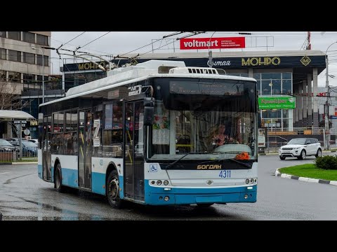 Видео: Троллейбус Богдан Т70110 2010 г.в., маршрут 7 (Балаклавский рынок- пл. Амет-Хана Султана) (140)