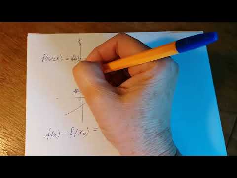 Видео: Приращение функции, приращение аргумента. Геометрический смысл.