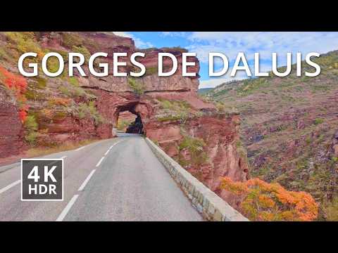 Видео: 🇫🇷 Альпийские осенние краски и красные скалы: живописная дорога Gorges de Daluis