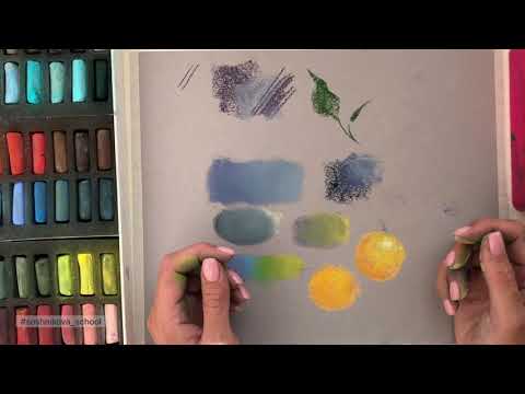 Видео: HOW TO APPLY AND MIX SOFT PASTEL. Урок для Начинающих - Техники Нанесения Сухой Пастели