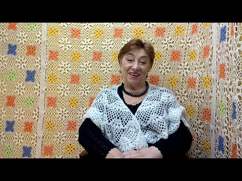 Видео: Шаль "Изабелла".  Мастер-класс по вязанию крючком от О. С. Литвиной.