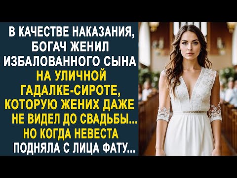 Видео: Богач женил избалованного сына на уличной гадалке-сироте. Но когда невеста подняла с лица фату...