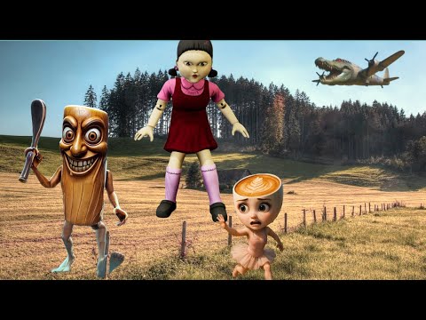 Видео: КУКЛА ИЗ ИГРЫ В КАЛЬМАРА СЛЕДИТ ЗА НАМИ | УСТРОИЛИ КАМУФЛЯЖНЫЕ ПРЯТКИ ОТ НЕЕ