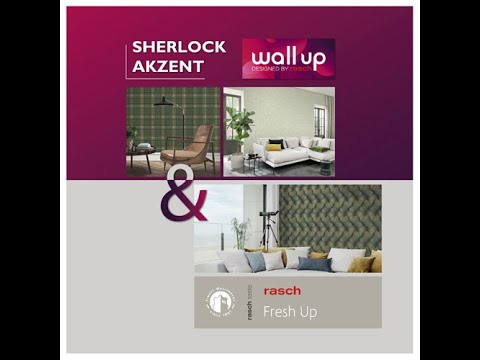 Видео: Смотрите! Это обои Rasch & Wall up! Действительно стильные и качественные обои по отличной цене!