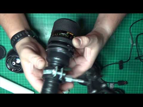 Видео: зум микроскоп из объектива и вебкамеры zoom microscope from the lens and webcam