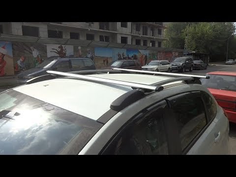 Видео: Бортжурнал Lada Хray - установка поперечин на рейлинги "АПС АЭРО универсальные".