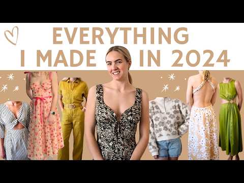 Видео: Всё, что я сделала в 2024 году! ✨14 швейных проектов (платья, комбинезоны, свитера и многое другое!)