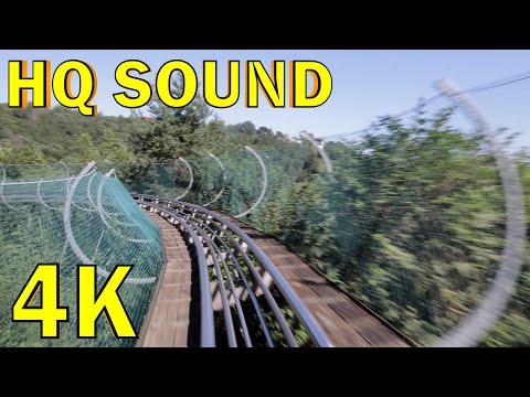 Видео: Альпийская горка - Тобоган. Яхрома. (4К, HQ sound)