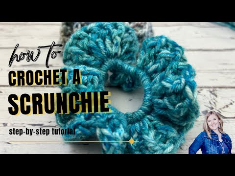 Видео: Урок по вязанию резинок для волос крючком для начинающих | Как связать резинку для волос крючком ...