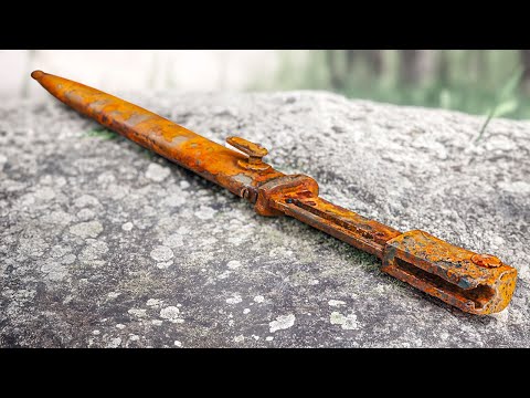 Видео: Ржавый штык K98 | Реставрация старинного ножа