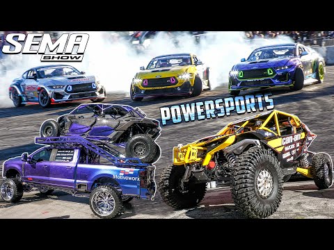 Видео: SEMA, день 2 | Выставки внедорожной и мототехники | Шоу дрифта и бернаута | Центральный зал 2024