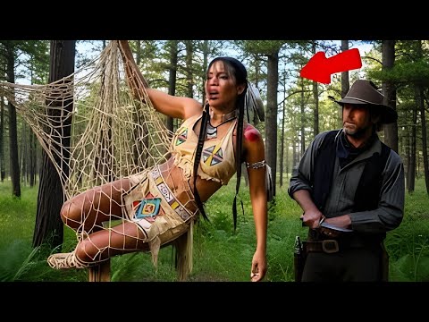 Видео: «Женщина-апач попала в ловушку-сеть ковбоя, но когда он нашёл её — он не стал пользоваться ею…!»