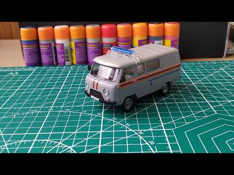 Видео: Сборная модель УАЗ 3909 Моя первая сборная модель.