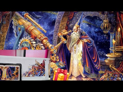 Видео: 💖Вышиваем "Звездочета"/"Магию небес"#вышивкакрестиком #хобби #многоцветка#вышивка_звездочет 