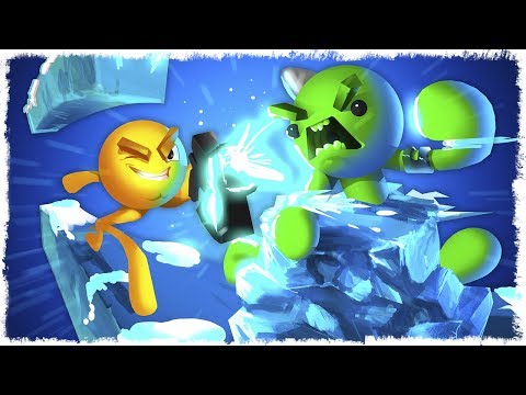 Видео: СНЕЖНЫЙ ЧЕЛОВЕК vs ЛАЗЕР В STICK FIGHT THE GAME!!!