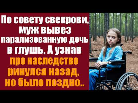 Видео: По совету свекрови, муж вывез парализованную дочь в глушь. А узнав про наследство ринулся назад.