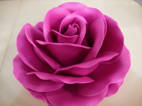 Видео: МК Роза из изолона светильник. Часть 1. Master class table rose