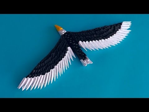 Видео: Орел из модулей оригами для начинающих мастер класс