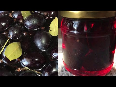 Видео: Маринованная Слива с коньяком.