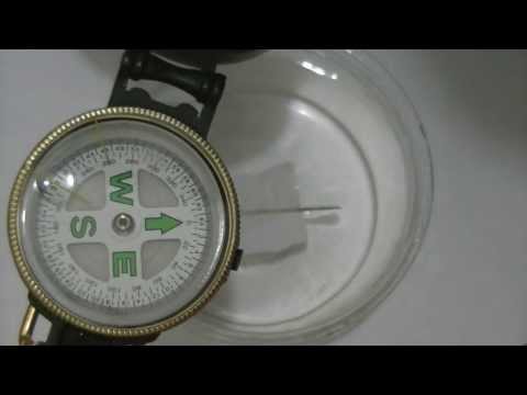 Видео: компас из подручных материалов
