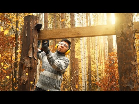 Видео: ДОМ ИЗ ВАЛЕЖНИКА. НОВЫЙ ПРОЕКТ НА МЕСТЕ ЗЕМЛЯНКИ. ЛАЧУГА. 1 СЕРИЯ.