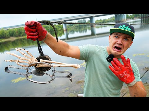 Видео: Нашли эту жуткую находку на магнитной рыбалке там, где утонул человек!