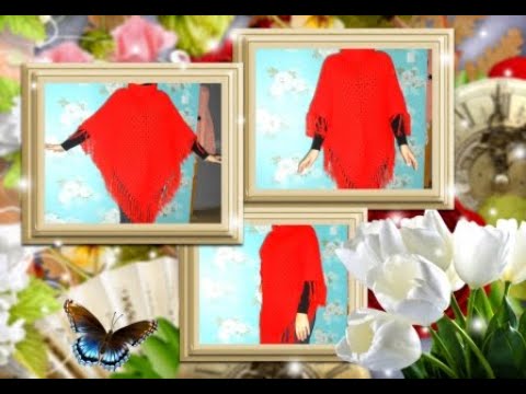 Видео: Пончо крючком.