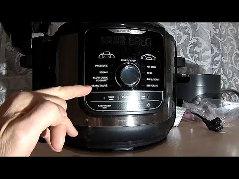 Видео: Распаковка и обзор мультиварки скороварки фритюрницы Ninja Foody Max!