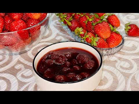 Видео: Вкусное клубничное варенье, которое оживит ваш завтрак Домашнее лакомство Давайте готовить вместе 4K