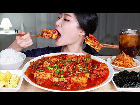 Видео: ASMR * Приготовление острого жареного тофу со свининой🔥 Дуручиги ★ Яичный рулет и рис MUKBANG