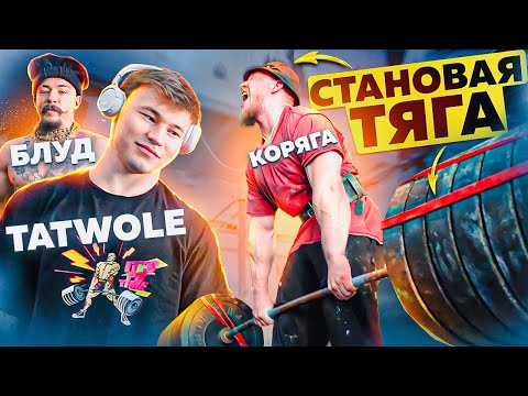 Видео: СТАНОВАЯ и ЖИМ с TATWOLE и МИНИ ПЕККОЙ