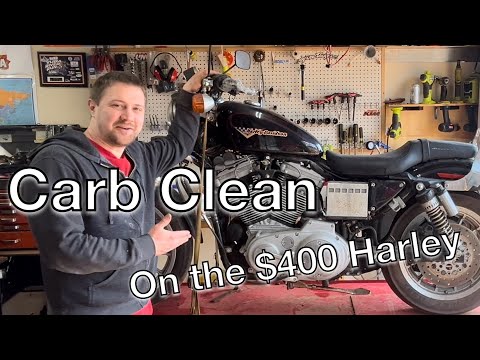 Видео: Как очистить карбюратор на Harley Sportster 1200 1999 года выпуска #harleydavidson #sportster #ca...