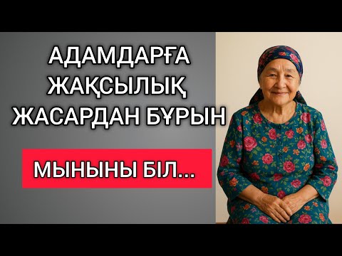 Видео: АДАМДАРҒА ЖАҚСЫЛЫҚ ЖАСАРДАН БҰРЫН МЫНАНЫ БІЛ... Өзгеге сабақ болар терең мағыналы сөздер