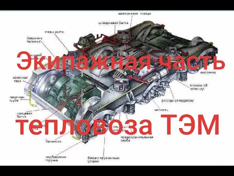 Видео: Экипажная (ходовая) часть тепловоза ТЭМ-2