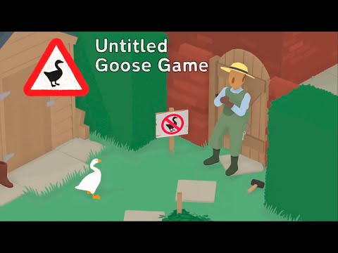 Видео: Untitled Goose Game #1 - Гусь Наводит Суету!