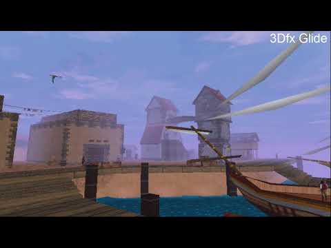 Видео: Старые компьютерные игры MS-DOS для 3dfx Voodoo: The Elder Scrolls Adventures: Redguard - 1998 год.