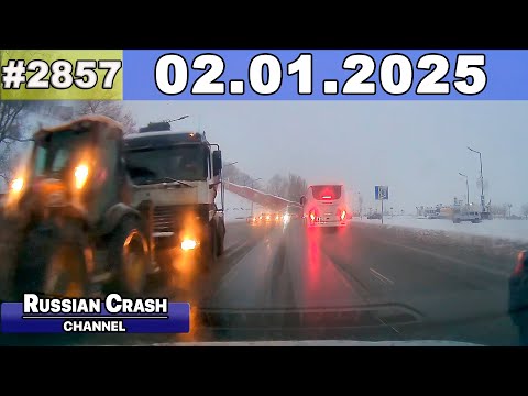 Видео: ДТП. Подборка на видеорегистратор за 02.01.2025 Январь 2025