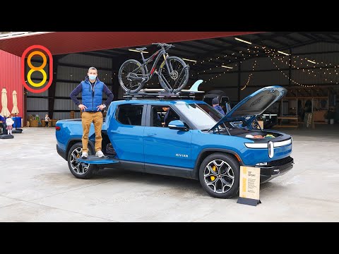 Видео: Электрический Rivian R1T: кухня, палатка, 800 л.с.!