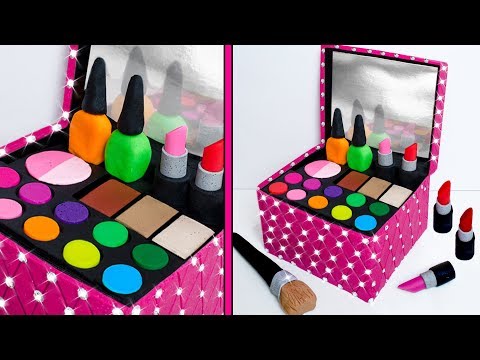 Видео: Изготовление коробок для косметики Play Doh MAKE UP своими руками