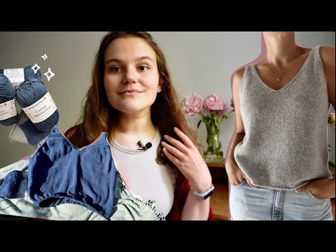 Видео: Вязаная майка из Cotton Bambulino по дизайну Caidree "Home Camisole"