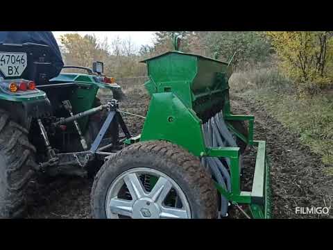 Видео: Посівна перші сотки мою кіною сівалкою.