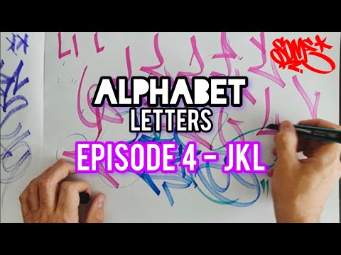 Видео: БУКВЫ АЛФАВИТА - Эпизод 4 - JKL #граффити #леттеринг #стильрукописи #искусствограффити