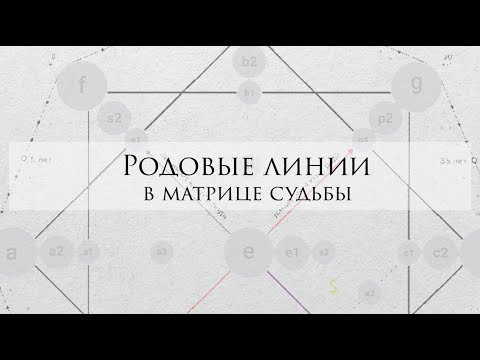 Видео: Родовые линии в матрице судьбы - Родовой квадрат