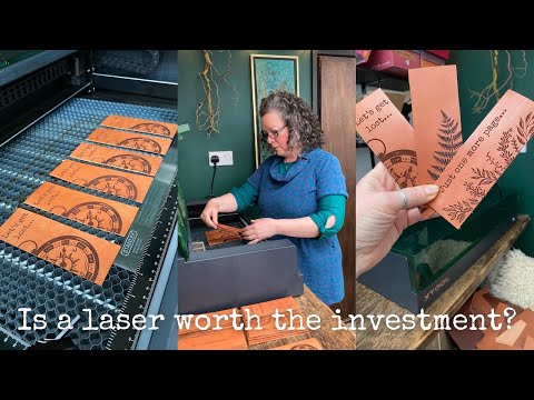 Видео: Лазерная гравировка на коже — стоит ли покупать лазерный гравер? Видеоблог моей студии кожевенног...