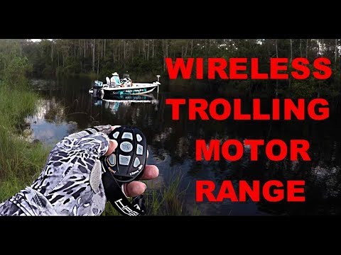 Видео: Беспроводной троллинговый мотор Haswing Cayman с дистанционным управлением. Первое использование.